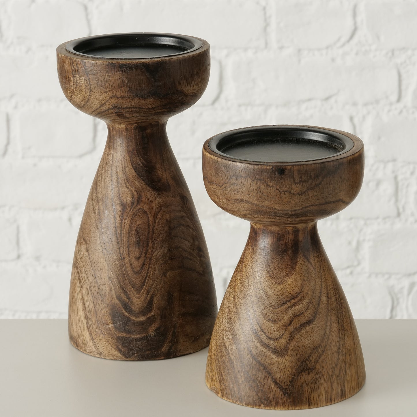 Candelabros de Madera Plamo