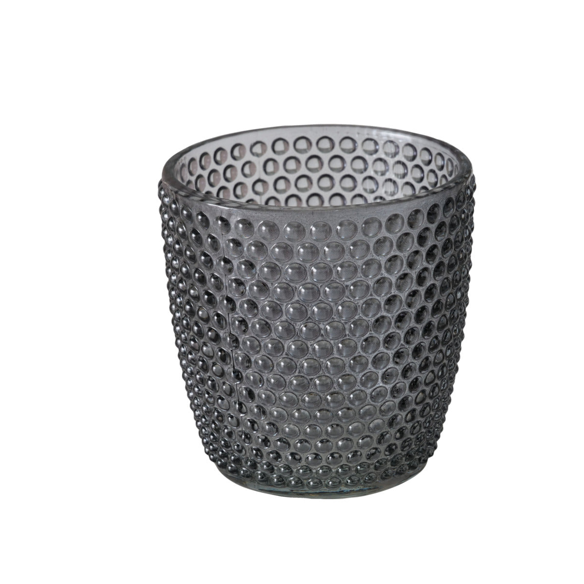 Porta Vela Vidrio Gris