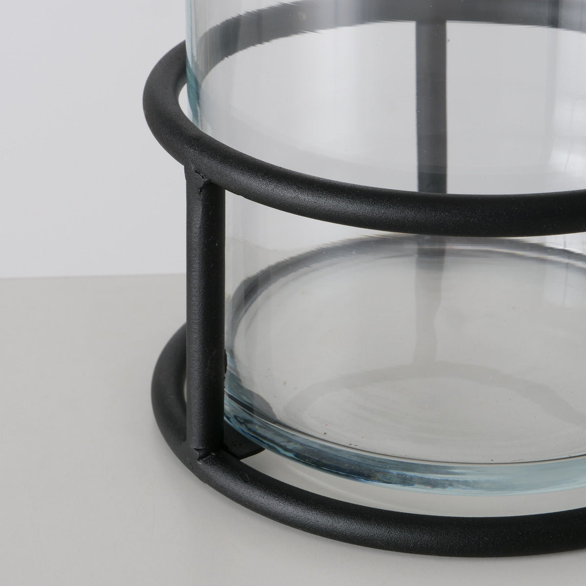 Porta Vela Metal Vidrio Lorena