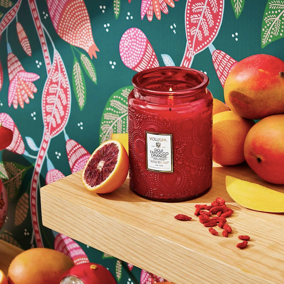 Vela Jar 510 gr Goji Tarocco Orange