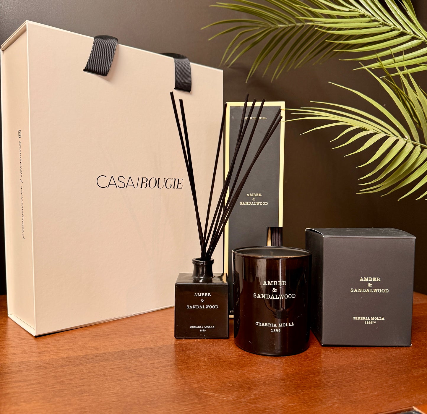 Set Vela + Difusor Aromático de Varillas Bulgarian Rose & Oud
