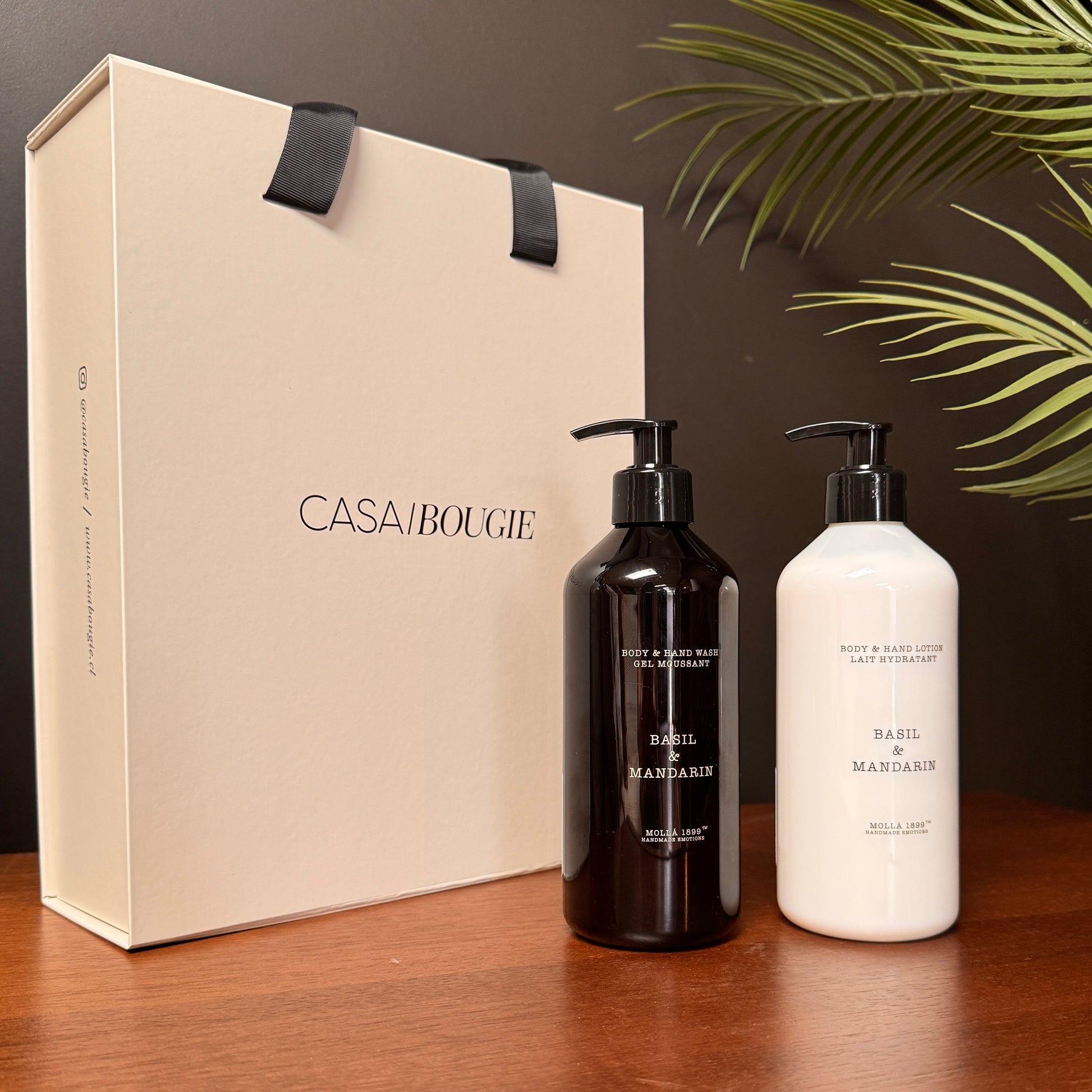 Set Crema Hidratante + Gel de Ducha Basil & Mandarin - Casa/Bougie