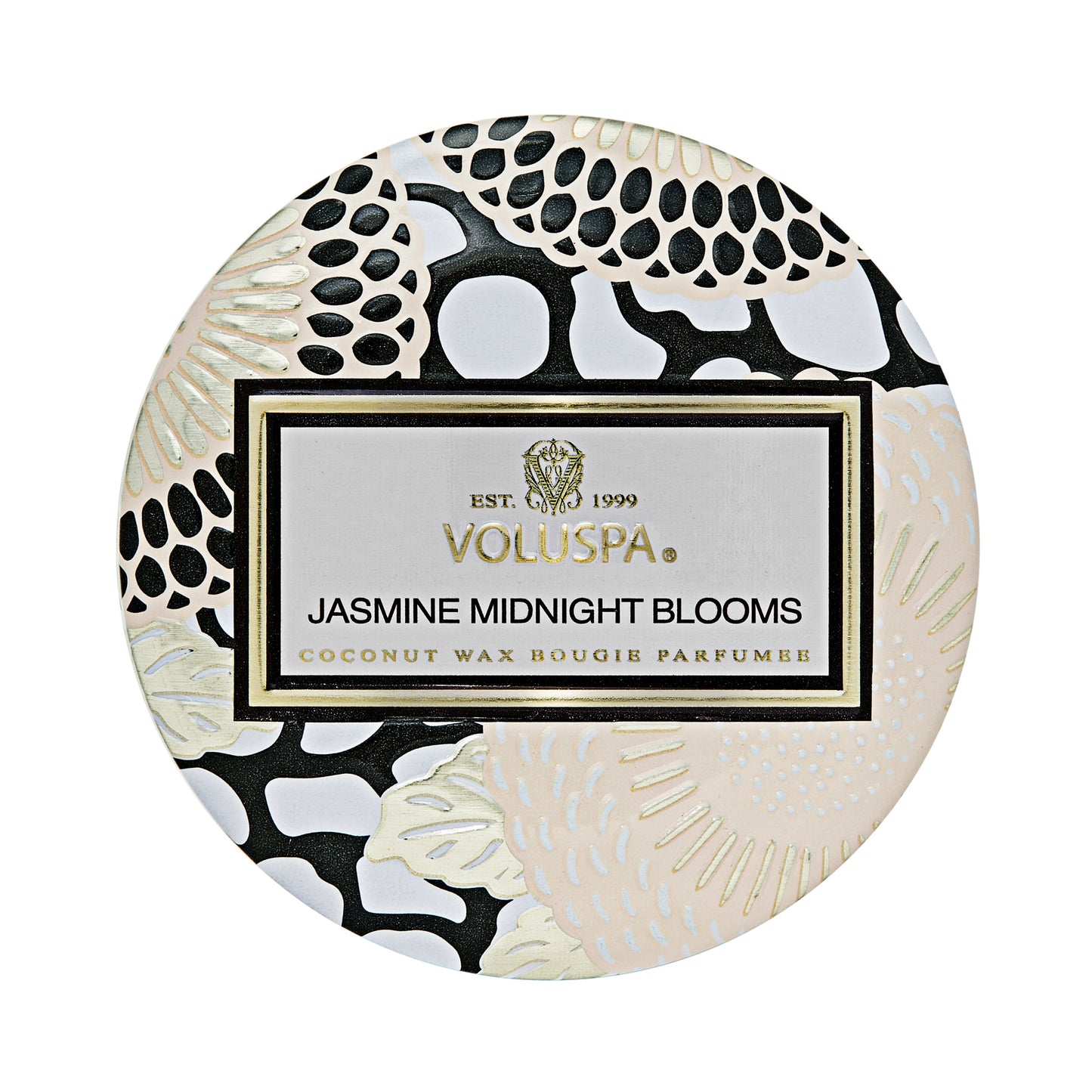 Vela Decorativa Mini Lata Jasmine Midnight Blooms