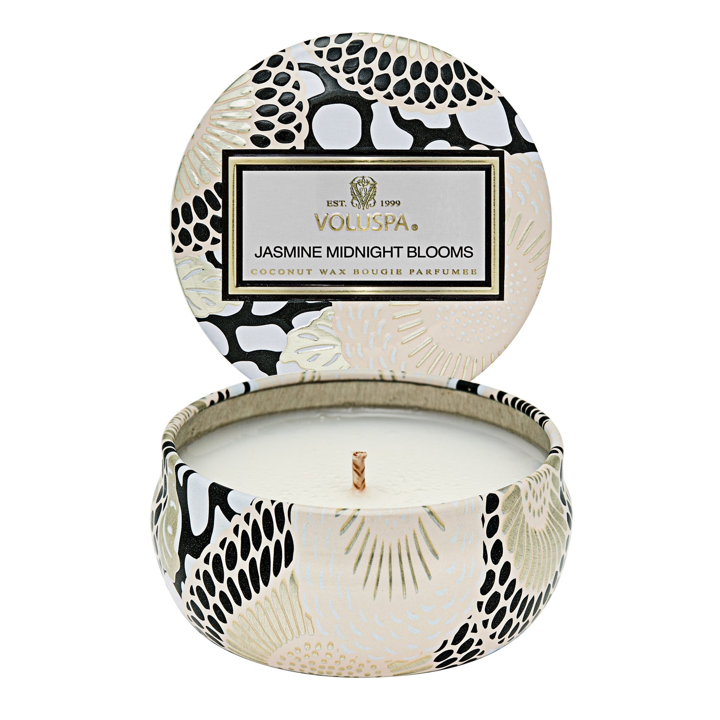Vela Decorativa Mini Lata Jasmine Midnight Blooms