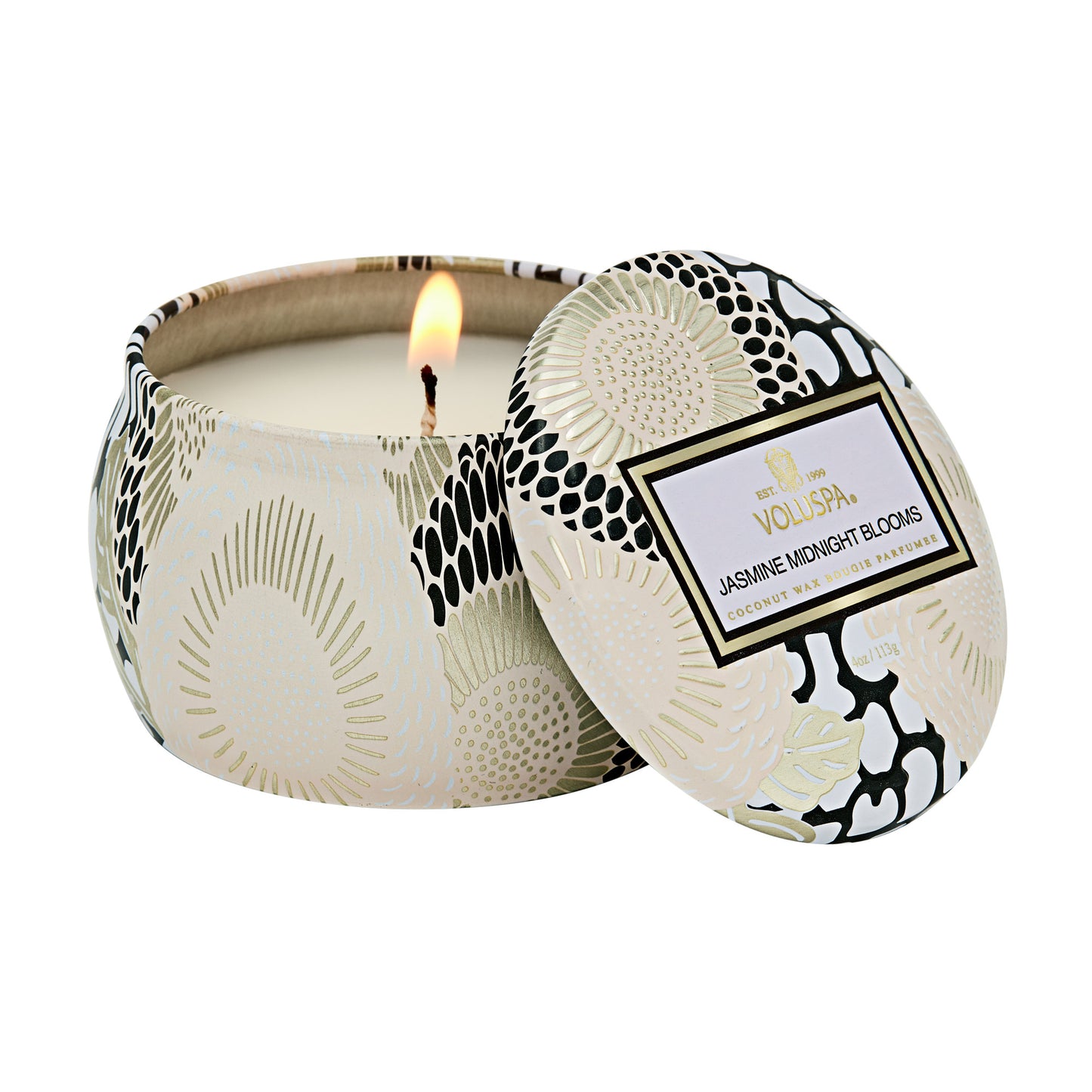 Vela Decorativa Mini Lata Jasmine Midnight Blooms