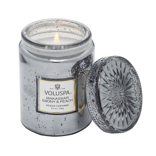 Vela Small Jar Vermeil 156 gr Makassar Ebony & Peach