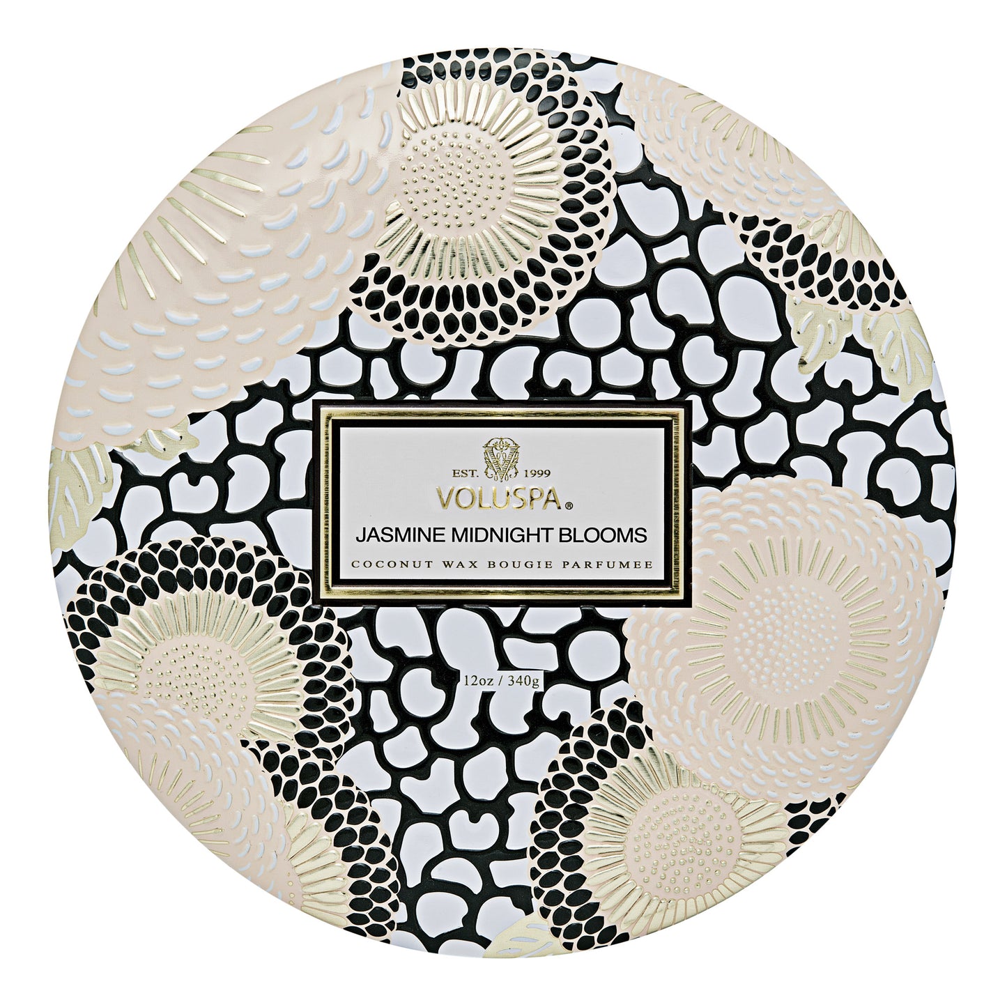 Vela 3 Mechas Lata Jasmine Midnight Blooms