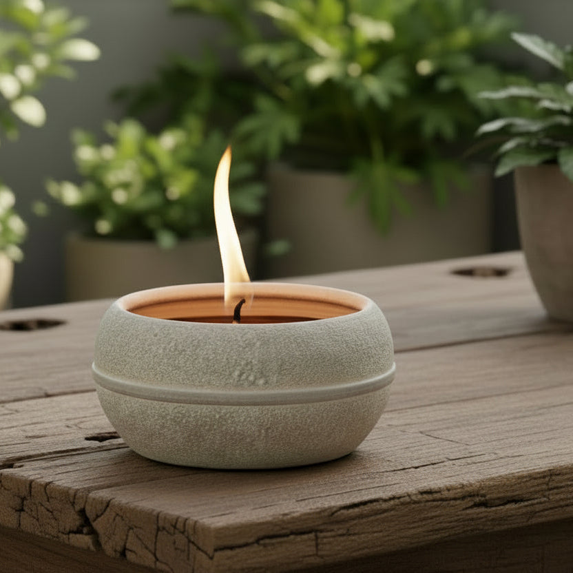 Vela Exterior Citronela Grey 24 x 13 cm - Casa/Bougie