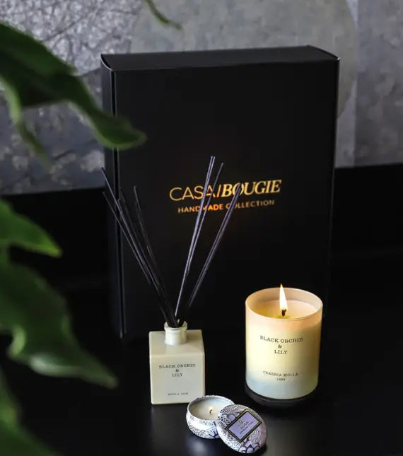 set regalos aromas velas infusores