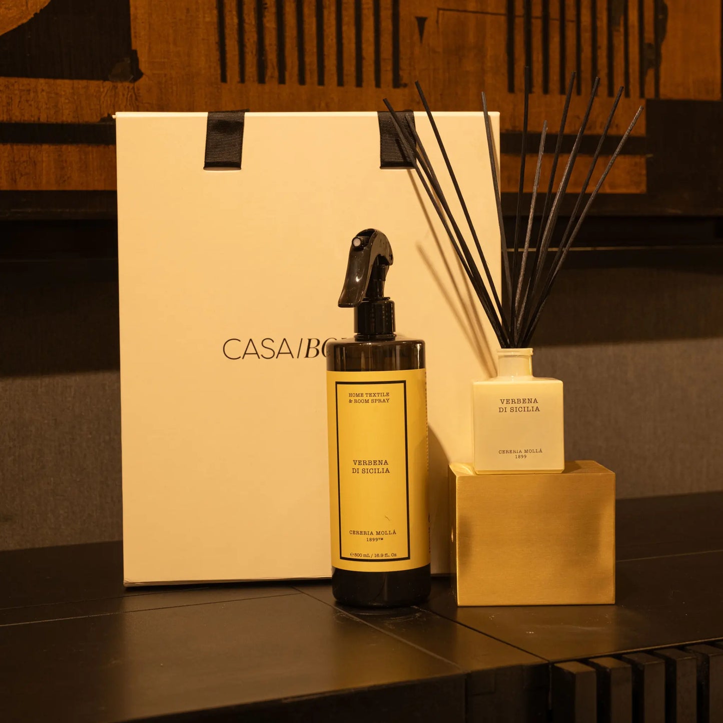 Set Room & Textil Spray + Difusor Varillas Verbena Di Sicilia