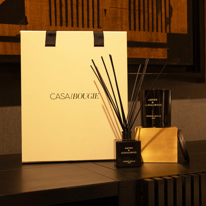 Set Vela + Difusor Aromático de Varillas Bulgarian Rose & Oud