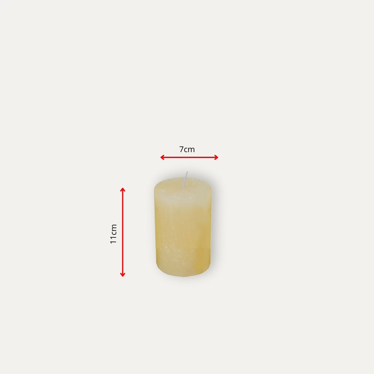 Cirio Beige 7X11 cm - Casa/Bougie