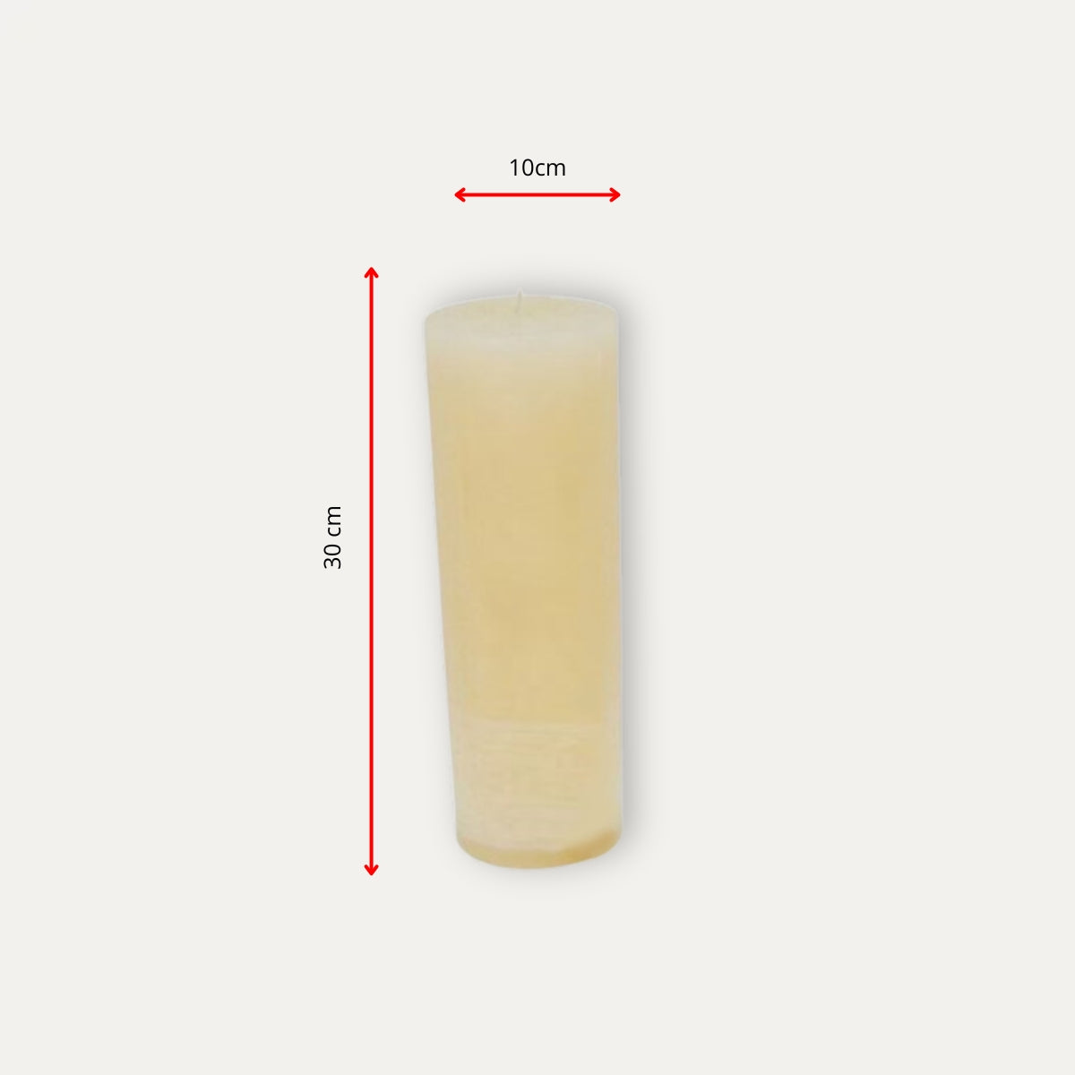 Cirio Beige 10X30 cm - Casa/Bougie