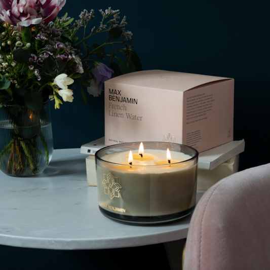 Vela 3 mechas French Linen Water 560 gr