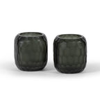 Porta Tealight Cuadrado de Vidrio Texturizado 9 x 9 x 9,5 cm - Casa/Bougie