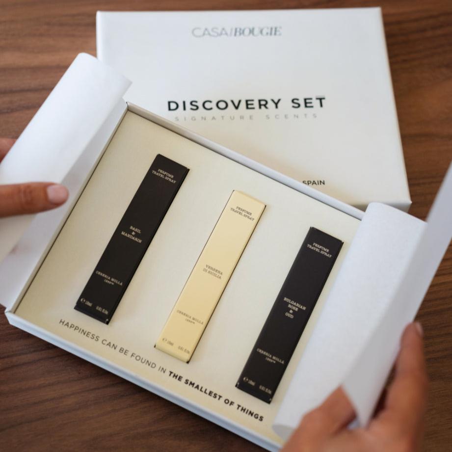 DISCOVERY SET - Amber, Bulgarian, Verbena - Casa/Bougie