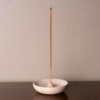 Incienso Holder de Mármol Travertino Redondo Ø 10 cm - Casa/Bougie