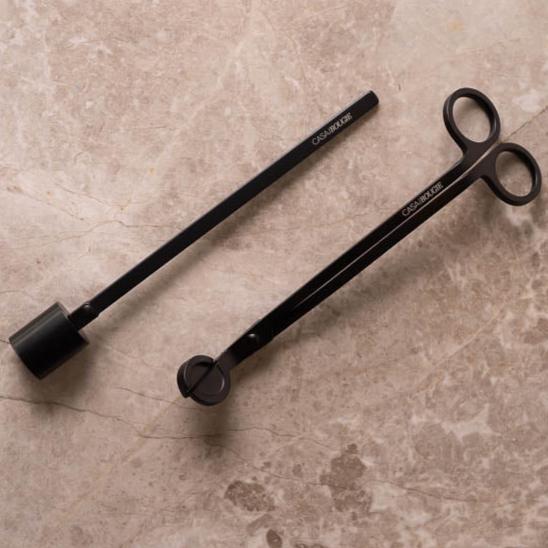Set Tijeras y Apagador de Vela - Dorado/Negro - Casa/Bougie