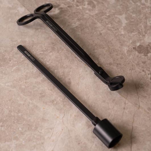 Set Tijeras y Apagador de Vela - Dorado/Negro - Casa/Bougie