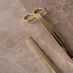 Set Tijeras y Apagador de Vela - Dorado/Negro - Casa/Bougie