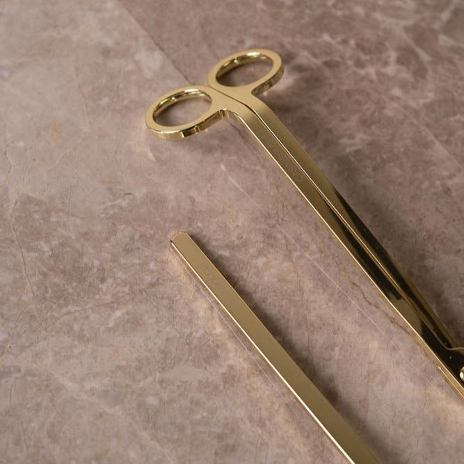 Set Tijeras y Apagador de Vela - Dorado/Negro - Casa/Bougie