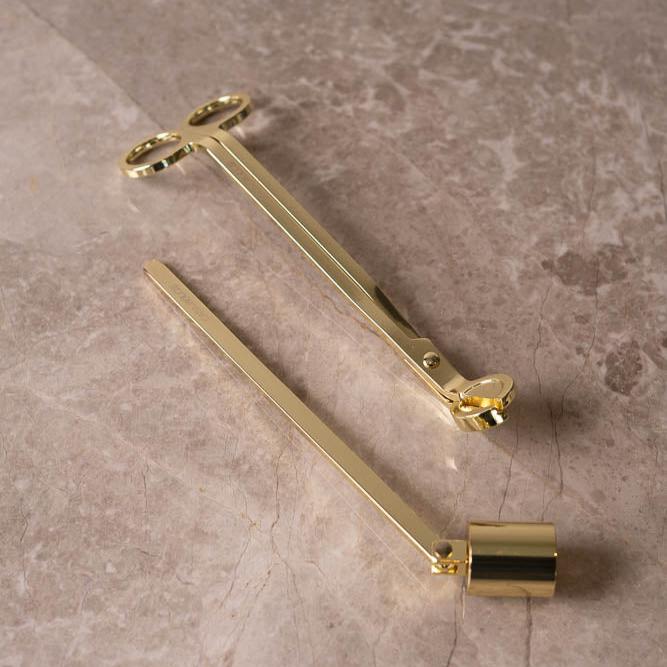 Set Tijeras y Apagador de Vela - Dorado/Negro - Casa/Bougie