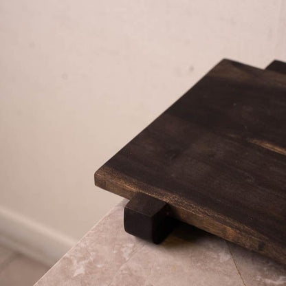 Bandeja Rectangular Madera con base