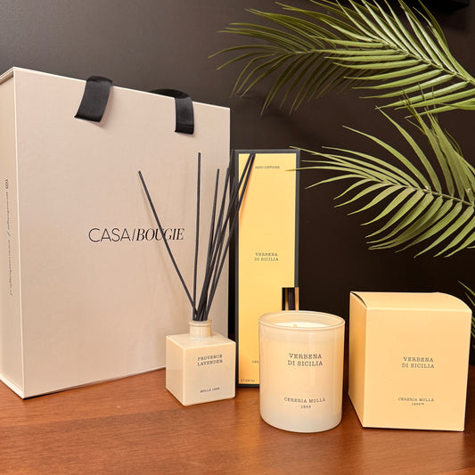 Set Vela + Difusor Aromático de Varillas Moroccan Cedar
