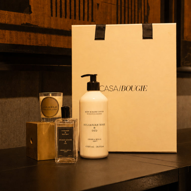 Set Body Mist + Crema Bulgarian Rose & Oud +Mini Vela Regalo - Casa/Bougie