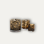 Porta Vela Leopardo de Vidrio - Ambar - Casa/Bougie