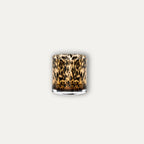 Porta Vela Leopardo de Vidrio - Ambar - Casa/Bougie