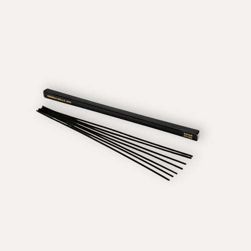 Varillas Gold de Rattán Negras 40 cm