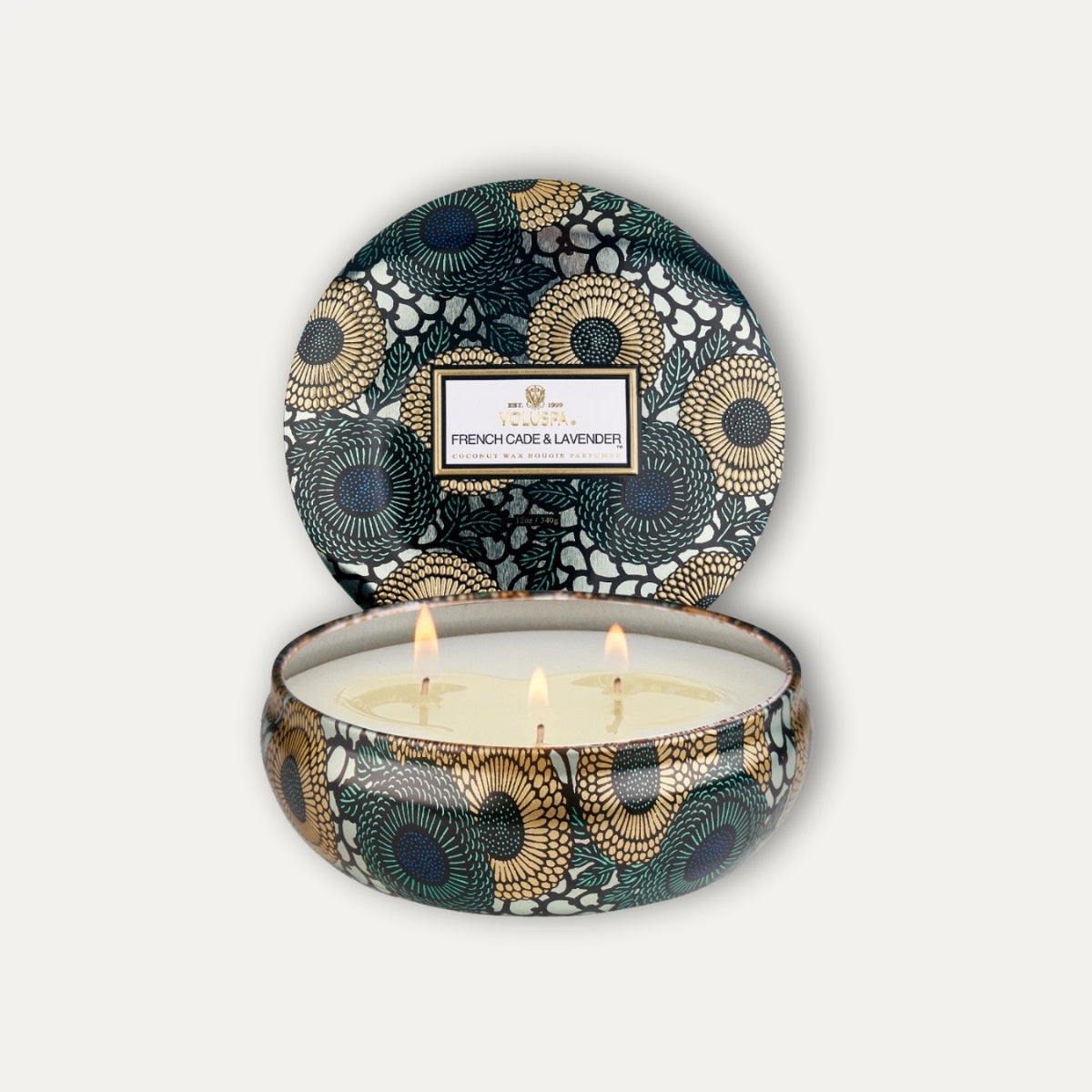 Vela 3 Mechas Lata French Cade & Lavender - Casa/Bougie