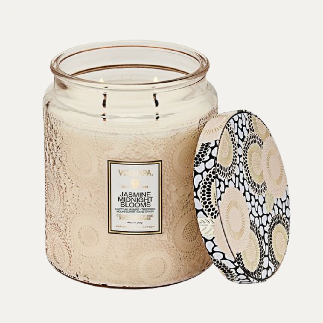 Vela Luxe 1,2 kg Jasmine Midnight Blooms - Casa/Bougie