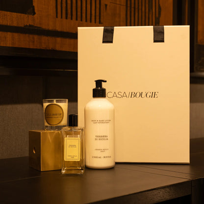 Set Body Mist + Crema Verbena Di Sicilia +Mini Vela Regalo