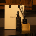 Set Room & Textil Spray + Difusor Varillas Amber & Sandalwood - Casa/Bougie