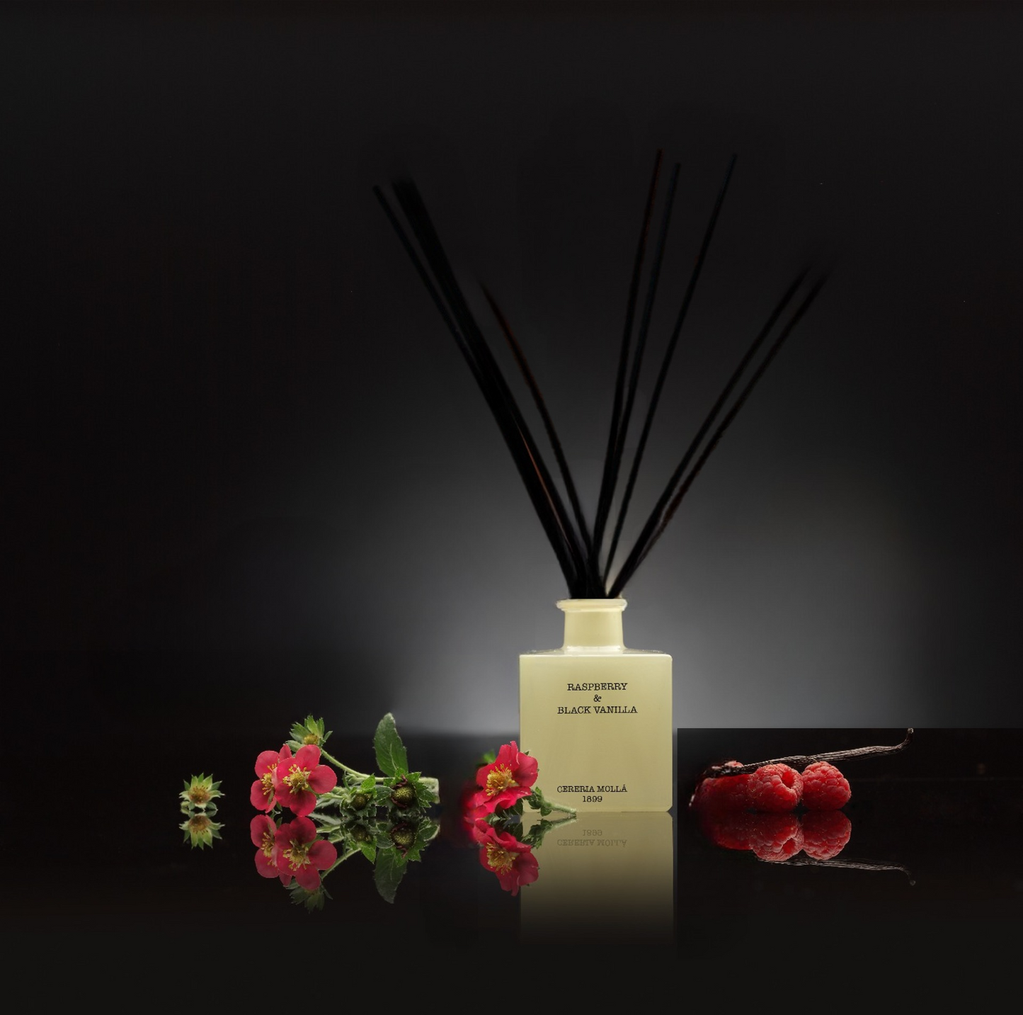 Difusor Aromático de Varillas 100 ml Raspberry & Black Vanilla