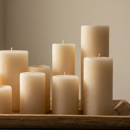 toque en las velas un poco más rustico como las velas de dekocandle